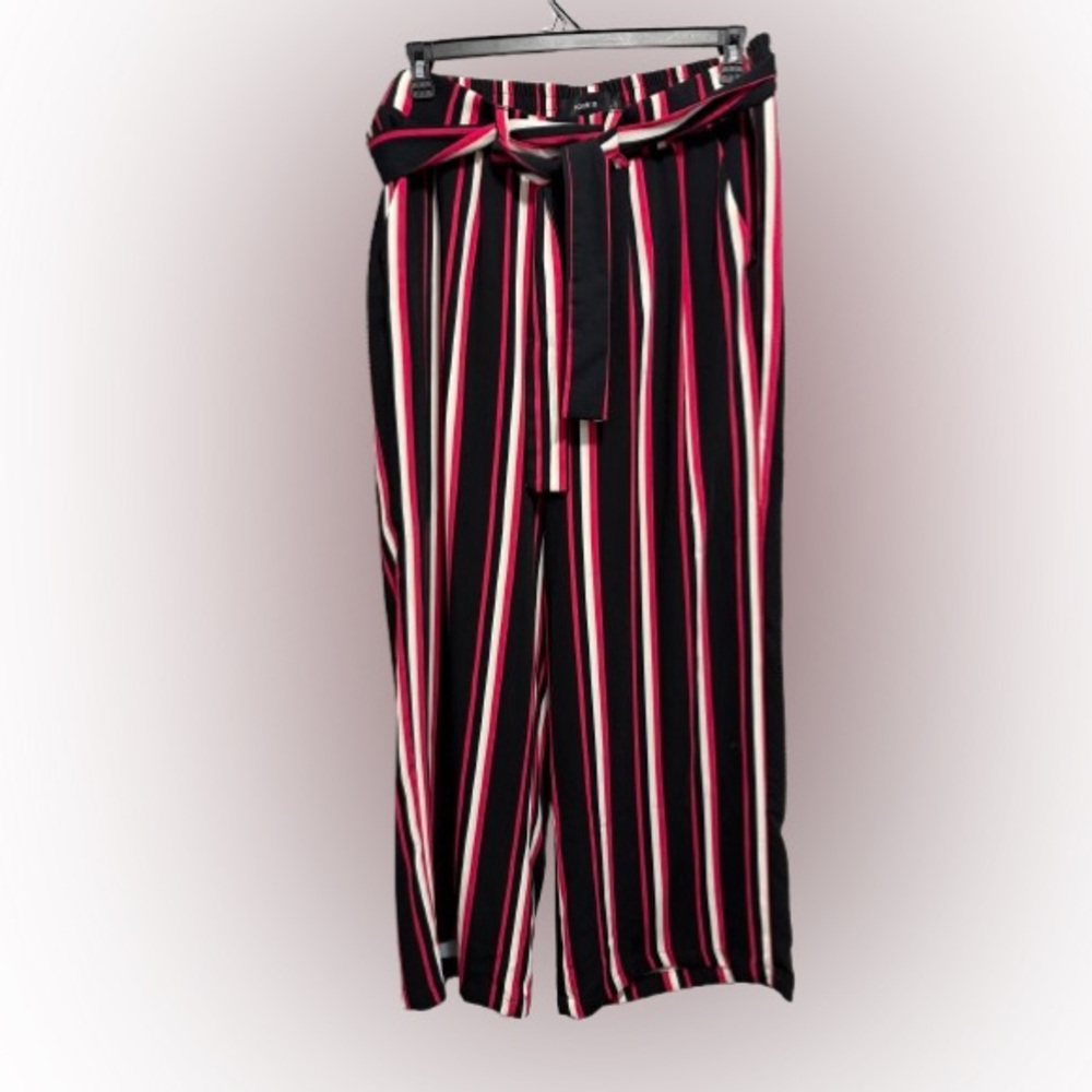 NWT Torrid Pink stripe tie front pant (13071830) Size 1X